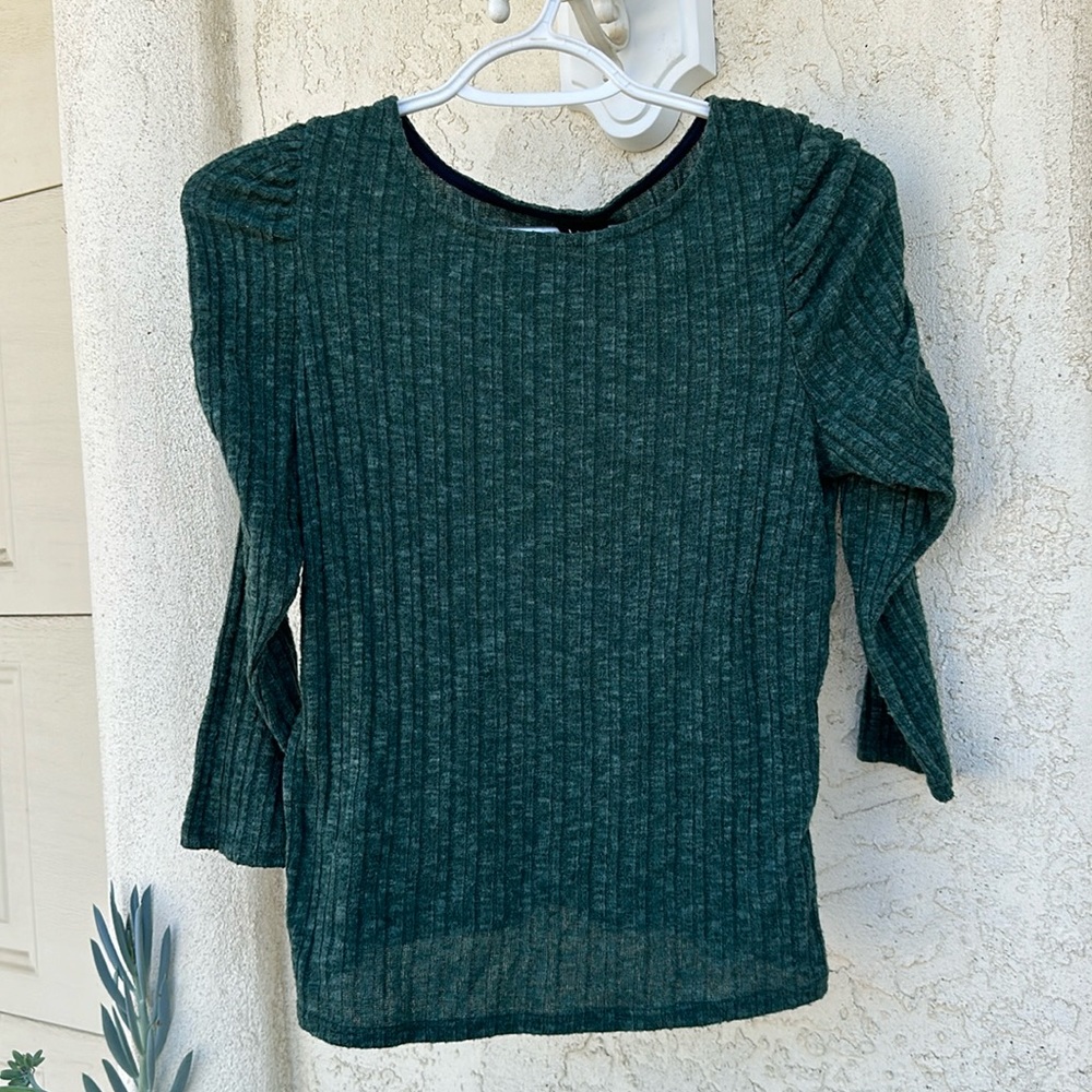 Christmas sweater, never worn. Puffed sleeves